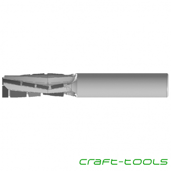 craft-tools 181937 3509 Hochleistungs-Schaftfräser VHW DP - 12,0x30,0 S=16,0X45,0 GL= 82 mm Z=3 rechtsdrehend LEUCO by Stehle
